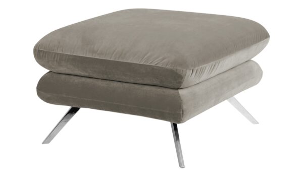 pop Hocker  Caldara ¦ grau ¦ Maße (cm): B: 70 H: 45 T: 70 Polstermöbel > Hocker - Höffner