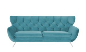 pop Sofa  Caldara ¦ türkis/petrol ¦ Maße (cm): B: 225 H: 94 T: 95 Polstermöbel > Sofas > 3-Sitzer - Höffner