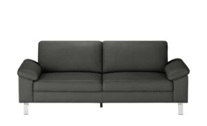 Max Schelling Ledersofa  Maximum ¦ grau ¦ Maße (cm): B: 224 H: 86 T: 97 Polstermöbel > Sofas > 3-Sitzer - Höffner