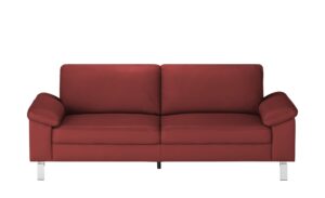 Max Schelling Ledersofa  Maximum ¦ rot ¦ Maße (cm): B: 224 H: 86 T: 97 Polstermöbel > Sofas > 3-Sitzer - Höffner