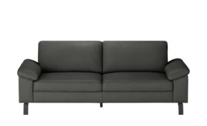 Max Schelling Ledersofa  Maximum ¦ grau ¦ Maße (cm): B: 224 H: 86 T: 97 Polstermöbel > Sofas > 3-Sitzer - Höffner