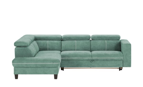 Ecksofa  Zante ¦ grün ¦ Maße (cm): B: 253 H: 95 T: 190 Polstermöbel > Sofas > Ecksofas - Höffner