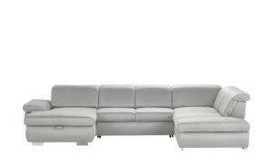 Lounge Collection Wohnlandschaft   Amanda ¦ grau ¦ Maße (cm): B: 379 H: 85 T: 260 Polstermöbel > Sofas > Schlafsofas - Höffner