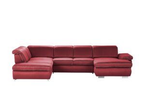 Lounge Collection Wohnlandschaft   Amanda ¦ rot ¦ Maße (cm): B: 379 H: 85 T: 260 Polstermöbel > Sofas > Wohnlandschaften - Höffner