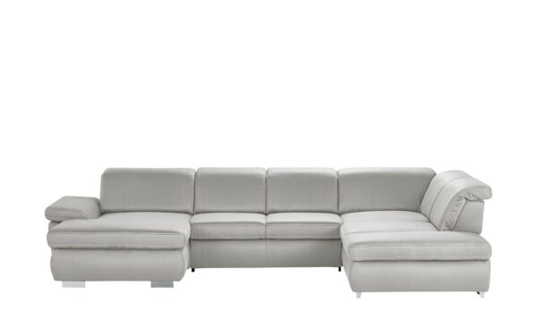 Lounge Collection Wohnlandschaft   Amanda ¦ grau ¦ Maße (cm): B: 379 H: 85 T: 260 Polstermöbel > Sofas > Wohnlandschaften - Höffner