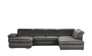 Lounge Collection Wohnlandschaft   Amanda ¦ grau ¦ Maße (cm): B: 379 H: 85 T: 260 Polstermöbel > Sofas > Wohnlandschaften - Höffner