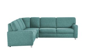 smart Ecksofa  Valencia ¦ türkis/petrol ¦ Maße (cm): B: 236 H: 90 T: 266 Polstermöbel > Sofas > Ecksofas - Höffner