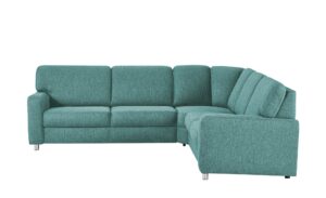 smart Ecksofa  Valencia ¦ türkis/petrol ¦ Maße (cm): B: 266 H: 90 T: 236 Polstermöbel > Sofas > Ecksofas - Höffner