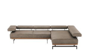 JOOP! Ecksofa Leder  24/7 8106 ¦ grau ¦ Maße (cm): B: 237 H: 85 T: 295 Polstermöbel > Sofas > Ecksofas - Höffner