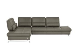 JOOP! Ecksofa Leder  Loft 8108 ¦ grau ¦ Maße (cm): B: 250 H: 86 T: 299 Polstermöbel > Sofas > Ecksofas - Höffner