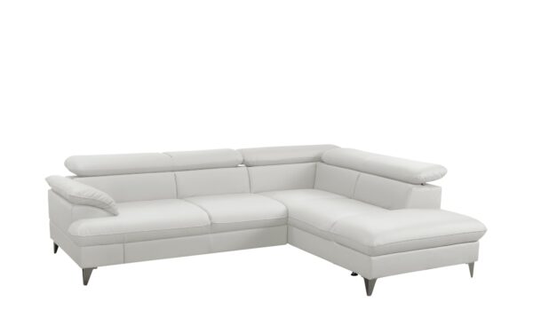 uno Ecksofa  David ¦ grau ¦ Maße (cm): B: 256 H: 74 T: 208 Polstermöbel > Sofas > Ecksofas - Höffner