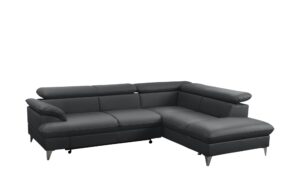 uno Ecksofa  David ¦ schwarz ¦ Maße (cm): B: 256 H: 74 T: 208 Polstermöbel > Sofas > Ecksofas - Höffner