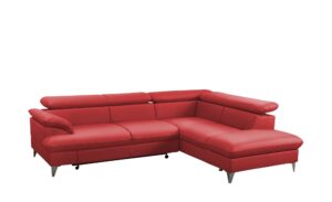 uno Ecksofa  David ¦ rot ¦ Maße (cm): B: 256 H: 74 T: 208 Polstermöbel > Sofas > Ecksofas - Höffner