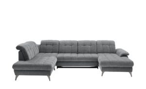 Wohnlandschaft  Melly ¦ grau ¦ Maße (cm): B: 359 H: 90 T: 237 Polstermöbel > Sofas > Schlafsofas - Höffner