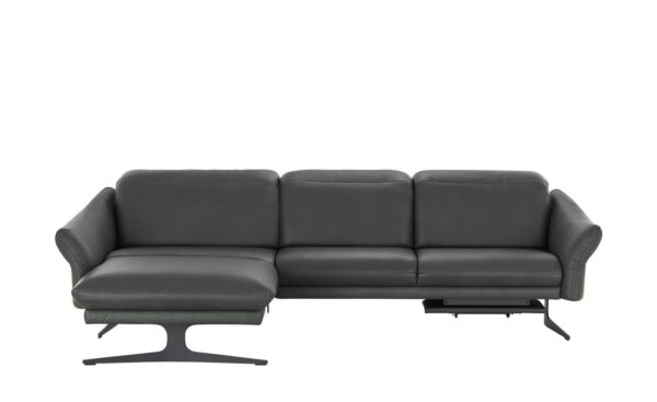 himolla Ecksofa Leder  1059 ¦ grau ¦ Maße (cm): B: 284 H: 83 T: 179 Polstermöbel > Sofas > Ecksofas - Höffner