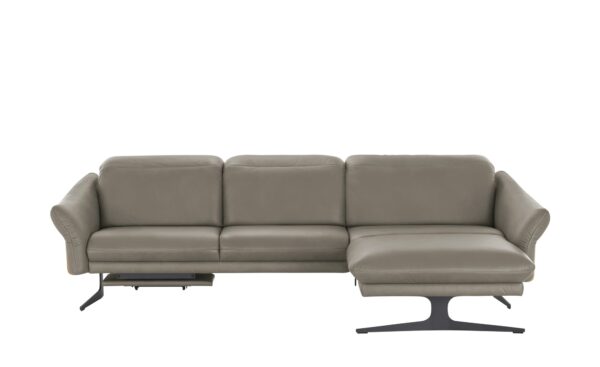 himolla Ecksofa Leder  1059 ¦ grau ¦ Maße (cm): B: 284 H: 83 T: 179 Polstermöbel > Sofas > Ecksofas - Höffner