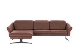 himolla Ecksofa Leder  1059 ¦ rot ¦ Maße (cm): B: 284 H: 83 T: 179 Polstermöbel > Sofas > Ecksofas - Höffner