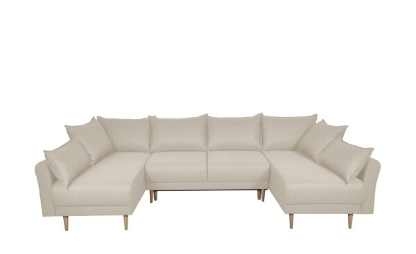 smart Wohnlandschaft  Elise ¦ beige ¦ Maße (cm): B: 293 H: 88 T: 170 Polstermöbel > Sofas > Schlafsofas - Höffner