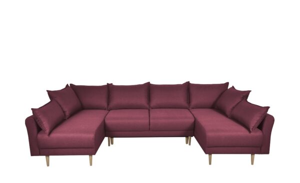 smart Wohnlandschaft  Elise ¦ rot ¦ Maße (cm): B: 293 H: 88 T: 170 Polstermöbel > Sofas > Schlafsofas - Höffner