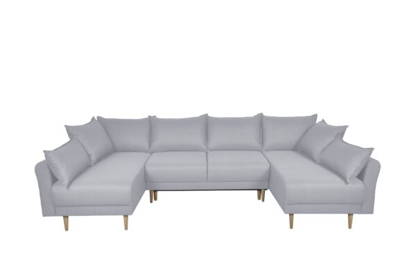 smart Wohnlandschaft  Elise ¦ silber ¦ Maße (cm): B: 293 H: 88 T: 170 Polstermöbel > Sofas > Schlafsofas - Höffner