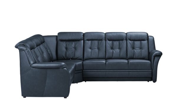 Polstermöbel Oelsa Komfort-Ecksofa aus Leder  Andorra ¦ türkis/petrol ¦ Maße (cm): B: 238 H: 99 T: 170 Polstermöbel > Sofas > Ecksofas - Höffner