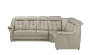 Polstermöbel Oelsa Komfort-Ecksofa aus Leder  Andorra ¦ grau ¦ Maße (cm): B: 238 H: 99 T: 170 Polstermöbel > Sofas > Ecksofas - Höffner