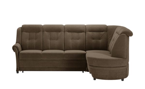 Polstermöbel Oelsa Ecksofa  Andorra ¦ braun ¦ Maße (cm): B: 286 H: 102 T: 185 Polstermöbel > Sofas > Ecksofas - Höffner