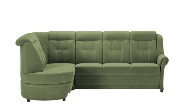 Polstermöbel Oelsa Ecksofa  Andorra ¦ grün ¦ Maße (cm): B: 286 H: 102 T: 185 Polstermöbel > Sofas > Ecksofas - Höffner