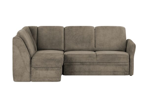 Polstermöbel Oelsa Ecksofa  Luna ¦ braun ¦ Maße (cm): B: 224 H: 91 T: 160 Polstermöbel > Sofas > Ecksofas - Höffner