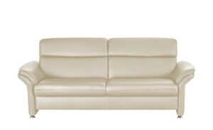 meinSofa Ledersofa  Manon ¦ beige ¦ Maße (cm): B: 228 H: 94 T: 92 Polstermöbel > Sofas > 3-Sitzer - Höffner