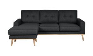 Ecksofa beidseitig stellbar Cristy ¦ schwarz ¦ Maße (cm): B: 211 H: 88 T: 139 Polstermöbel > Sofas > Ecksofas - Höffner