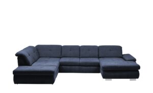 Lounge Collection Wohnlandschaft Flachgewebe  Affair ¦ blau ¦ Maße (cm): B: 371 H: 85 T: 260 Polstermöbel > Sofas > Schlafsofas - Höffner