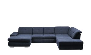 Lounge Collection Wohnlandschaft Flachgewebe  Affair ¦ blau ¦ Maße (cm): B: 371 H: 85 T: 260 Polstermöbel > Sofas > Wohnlandschaften - Höffner