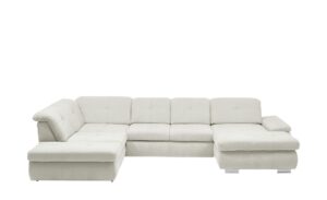 Lounge Collection Wohnlandschaft Flachgewebe  Affair ¦ creme ¦ Maße (cm): B: 371 H: 85 T: 260 Polstermöbel > Sofas > Wohnlandschaften - Höffner