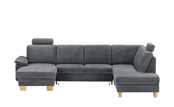 meinSofa Wohnlandschaft  Samu ¦ grau ¦ Maße (cm): B: 316 H: 90 T: 235 Polstermöbel > Sofas > Schlafsofas - Höffner