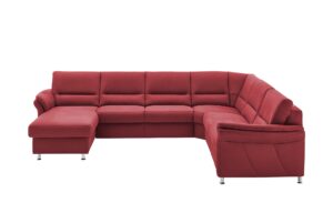 meinSofa Wohnlandschaft mit Boxspringpolsterung  Donald ¦ rot ¦ Maße (cm): B: 330 H: 89 T: 262 Polstermöbel > Sofas > Wohnlandschaften - Höffner