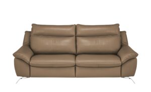 Natuzzi Editions Sofa  Orlando ¦ braun ¦ Maße (cm): B: 219 H: 94 T: 95 Polstermöbel > Sofas > 3-Sitzer - Höffner