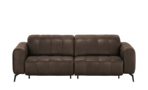 Natuzzi Editions Ledersofa  Portento ¦ braun ¦ Maße (cm): B: 232 H: 78 T: 109 Polstermöbel > Sofas > 3-Sitzer - Höffner