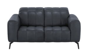 Natuzzi Editions Ledersofa  Portento ¦ blau ¦ Maße (cm): B: 162 H: 78 T: 109 Polstermöbel > Sofas > 2-Sitzer - Höffner