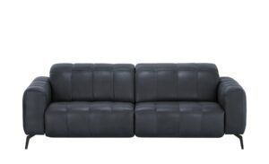 Natuzzi Editions Ledersofa  Portento ¦ blau ¦ Maße (cm): B: 230 H: 78 T: 109 Polstermöbel > Sofas > 3-Sitzer - Höffner