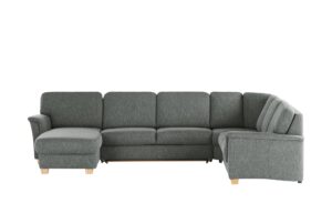 smart Wohnlandschaft  Valencia ¦ grau ¦ Maße (cm): B: 341 H: 90 T: 246 Polstermöbel > Sofas > Schlafsofas - Höffner