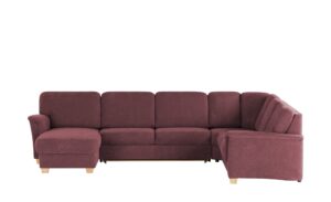 smart Wohnlandschaft  Valencia ¦ rot ¦ Maße (cm): B: 341 H: 90 T: 246 Polstermöbel > Sofas > Schlafsofas - Höffner