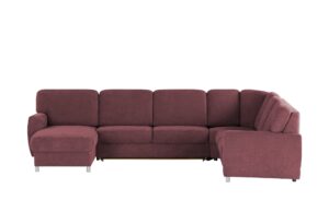 smart Wohnlandschaft  Valencia ¦ rot ¦ Maße (cm): B: 341 H: 90 T: 240 Polstermöbel > Sofas > Schlafsofas - Höffner