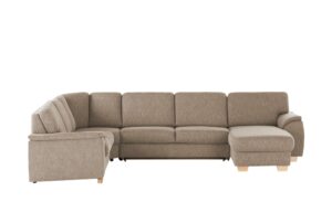 smart Wohnlandschaft  Valencia ¦ braun ¦ Maße (cm): B: 341 H: 90 T: 187 Polstermöbel > Sofas > Schlafsofas - Höffner