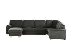 smart Wohnlandschaft  Valencia ¦ schwarz ¦ Maße (cm): B: 341 H: 90 T: 254 Polstermöbel > Sofas > Schlafsofas - Höffner