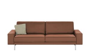 hülsta Sofa Sofabank aus Leder  HS 450 ¦ braun ¦ Maße (cm): B: 240 H: 85 T: 95 Polstermöbel > Sofas > Einzelsofas - Höffner