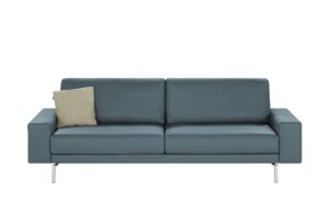 hülsta Sofa Sofabank aus Leder  HS 450 ¦ blau ¦ Maße (cm): B: 240 H: 85 T: 95 Polstermöbel > Sofas > Einzelsofas - Höffner