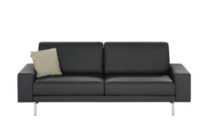 hülsta Sofa Sofabank aus Leder  HS 450 ¦ schwarz ¦ Maße (cm): B: 220 H: 85 T: 95 Polstermöbel > Sofas > Einzelsofas - Höffner