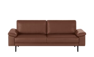 hülsta Sofa Sofabank aus Leder  HS 450 ¦ braun ¦ Maße (cm): B: 218 H: 85 T: 95 Polstermöbel > Sofas > Einzelsofas - Höffner
