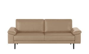 hülsta Sofa Sofabank aus Leder  HS 450 ¦ beige ¦ Maße (cm): B: 218 H: 85 T: 95 Polstermöbel > Sofas > Einzelsofas - Höffner